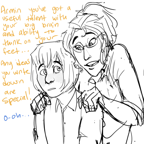 tinkerlu:  i JSUT WANT HANJI TO BE REALLY SUPPORTIVE OF THE KIDS AND LEVI TO BE REALLY JEALOUS AND FEEL LEFT OUT OK BYE 