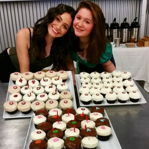 emmyfans:  emmyrossum Double double toil and trouble. Duo birthday celebrations at the #shamele