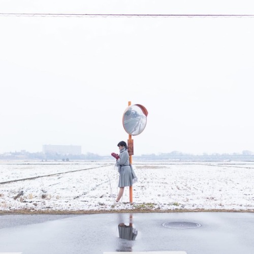 #portrait #photograph #photoshoot #japanese #japaneseview #schooluniform #girl #winter #架空荘 #kakuuso