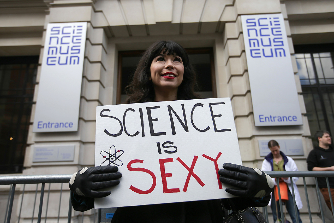 yahoonewsphotos:  March for Science events around the globe Thousands of people are