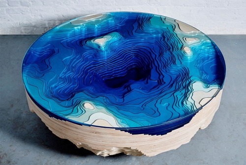 archi-diary:duffy london“ocean-inspired pieces” the ‘abyss horizon’ table.