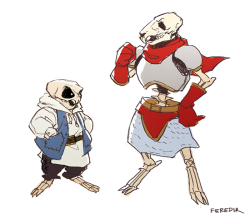 feredir:  So I decided to try this meme and ended up with a Redwall/Undertale crossover!! I’m terrible at animals but here are some doodles anyways ;;; Sans and Papyrus are hares, Asgore and Toriel are badgers and Undyne’s an otter 