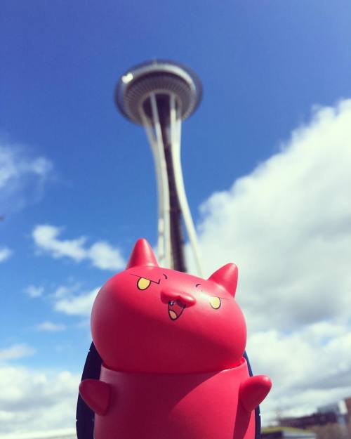 Taking Bugcat out around town before all @emeraldcitycomicon festivities begin. Come hang out at the