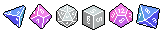 lgbtqaesthetic:  dungeonfemme:  I made some tiny pixel polyhedral die pride banners