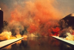 powerful-art:  Multi-color Atmosphere, Pasadena Art Museum (now Norton Simon Museum), Pasadena, CA, 1970 – Judy Chicago