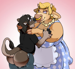 Never look directly into the eyes of a cow mom!ft. daef