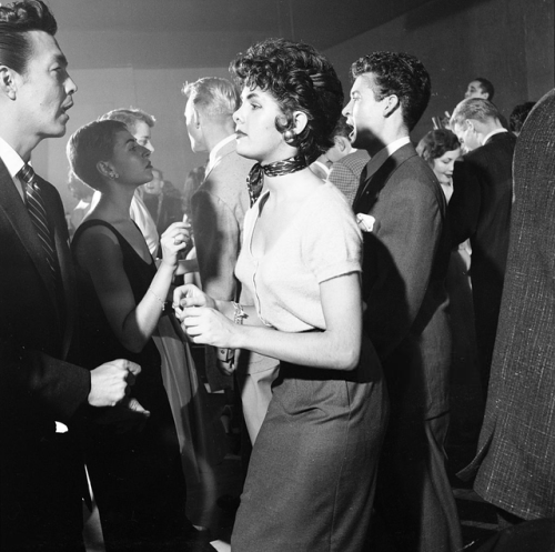 vintageeveryday:Couples dance the Mambo at the Macumba Club, San Francisco, California, December 195