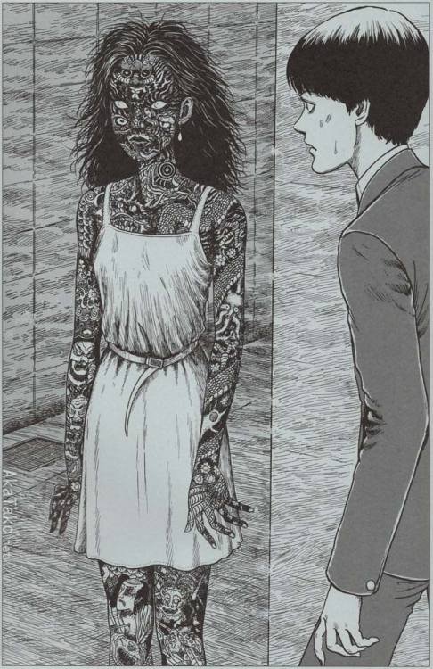 Tattoo goals.From Junji Ito’s art book “Ikei Sekai”. A few copies (Japanese versio