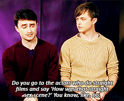 imsirius:  Daniel Radcliffe and Dane DeHaan on the sex scene [in Kill Your Darlings] that made headlines + 