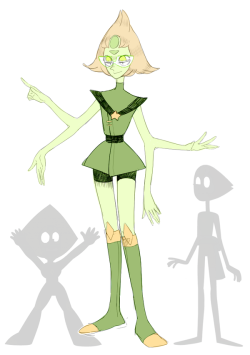 sylvaur:  I’m not super good with gem fusions, but I tried making a Perlidot xP She’ll be Olivine