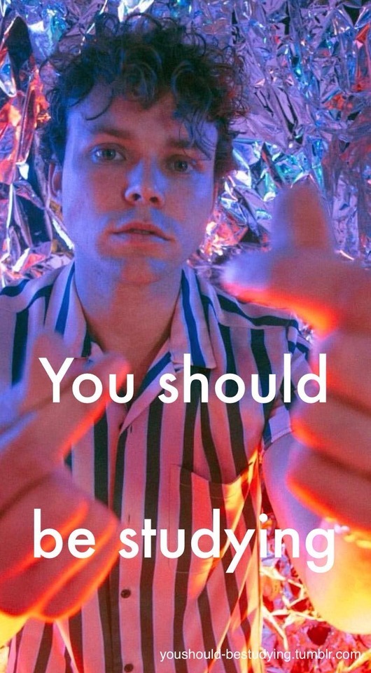 5 Seconds of Summer (You should be studying) (Go listen to youngblood on spotify, its great) #5sos#youngblood #you should be studying #study#school#Ashton Irwin#lockscreen#wallpaper#luke hemmings#michael clifford#calum hood#request