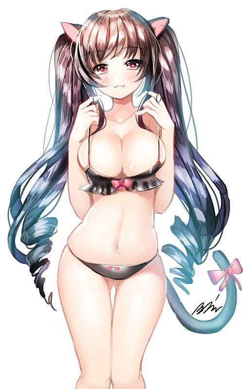 getyournekoshere:  Follow for  more cute cat girls &lt;3