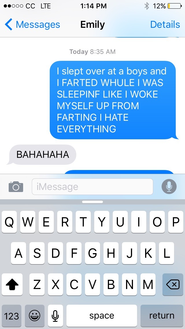 poniesandsquats:  I don’t always text @hyperbemily, but when I do..  I&rsquo;m