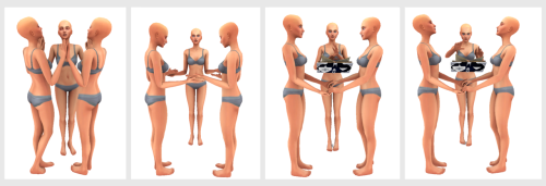 Something Wicked Sims  - Blessed Be PosesSimblreen gift #5 is a pack of trio poses for the cozy