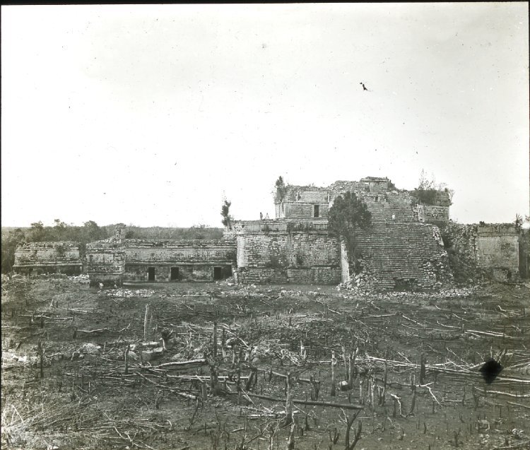 tlatollotl:  The Casa de Monjas at Chichen Itza before restoration, part 2Taken in