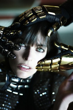 gasstation:  Daft Punk and Milla Jovovich - CR Fashion Book photographed by Mathieu Cesar, FallWinter 13.14