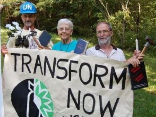 Never too late to be an activist: Sister Megan Rice, 84, is going to prison for nearly three years for her role in a break-in at a uranium processing plant in Tennessee. Rice, center, is a Christian pacifist—and her protest, conducted with Michael...