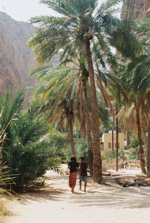 Khalfan and Sayf in Wadi Shab, Oman February 2020