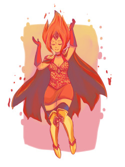 jiyori-draws:  It’s a big file, but yeah I went a little picture drawing crazy today @3@ I’m very proud of this… somewhat older.. teenage… warrior empress Flame Princess. Anyway enjoy and hi to my new followers!! 