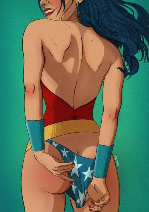 Wonder Woman by Spanish illustrator Pachu M. Torres (1985- ).