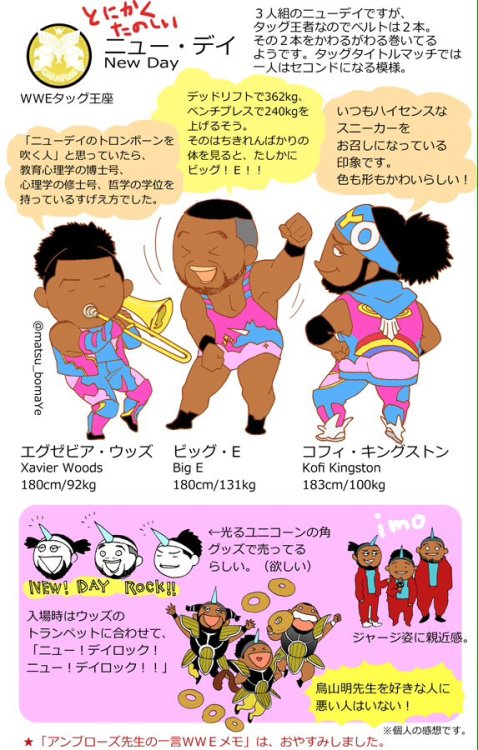 wrestlingisfake: Illustrated guide to the WWE Japan tour by matsu_bomaYe