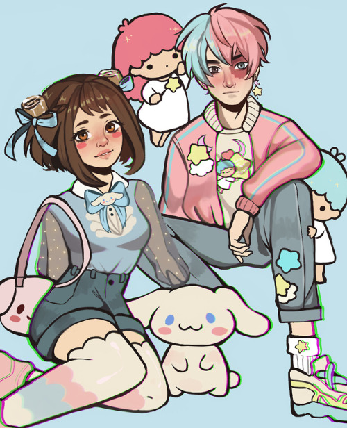 SANRIO X BNHA finally finished this! long time coming but I’m super happy with it! tell me wha