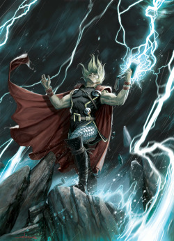 comicsbeforecandy:  Thor by AndreaMeloni 