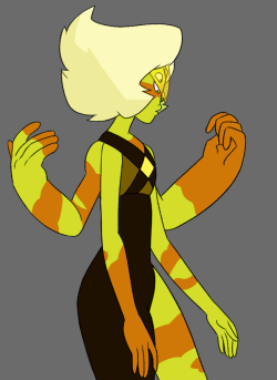 artifiziell:  Jasper x Peridot = SpheneI wanted to draw a fusion with giant hands sohere we are