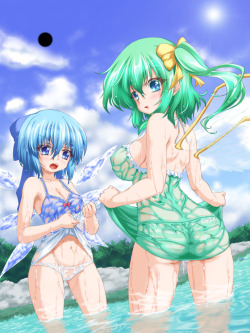 (via #r_18 cirno, daiyousei, rumia, and rumia