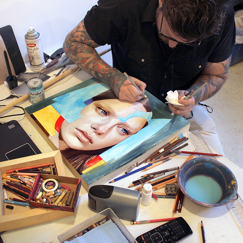erikjonesart:  Erik Jones / new work in progress. / studio / 2015 