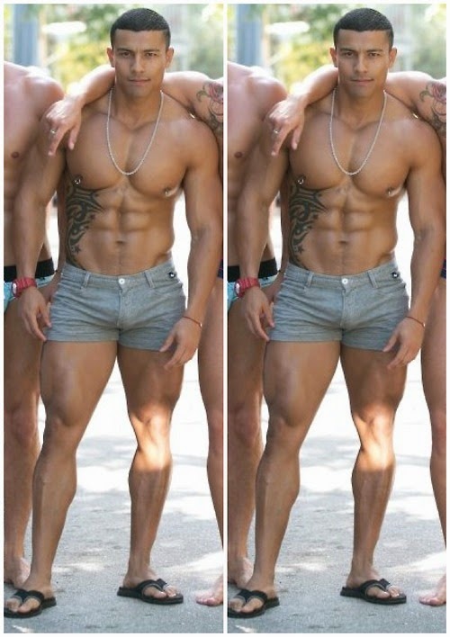 dominicanblackboy:  Sexy gorgeous muscle latin hunk Alex Sanchez and friends!😍 