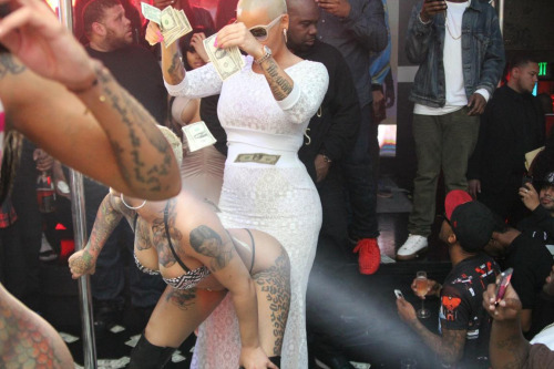 Porn photo celebritiesofcolor:  Amber Rose at Ace of