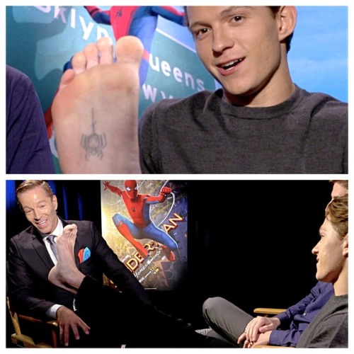 Tom Holland and his spider tattoo
