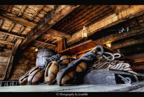 Antique nautical equipment on the Batavia (by scrabble.)