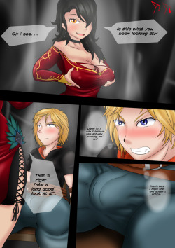 cinder x jaune patreon comic request page