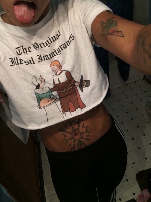 fuckyoursuggestions:  It wouldn’t be thanksgiving without my “the original illegal immigrants” shirt