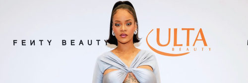  Rihanna celebrates the launch of Fenty Beauty at ULTA Beauty on March 12, 2022 in Los Angeles, Cali
