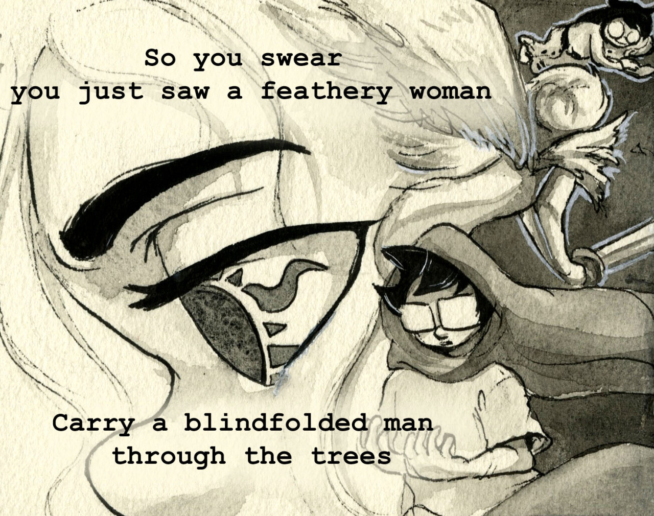 orangelemonart:  Mistaken For Strangers- The National Companion to this piece from three years ago Sorry this couldn’t be done as an audio post, tumblr said lyricstucks have no rights.  