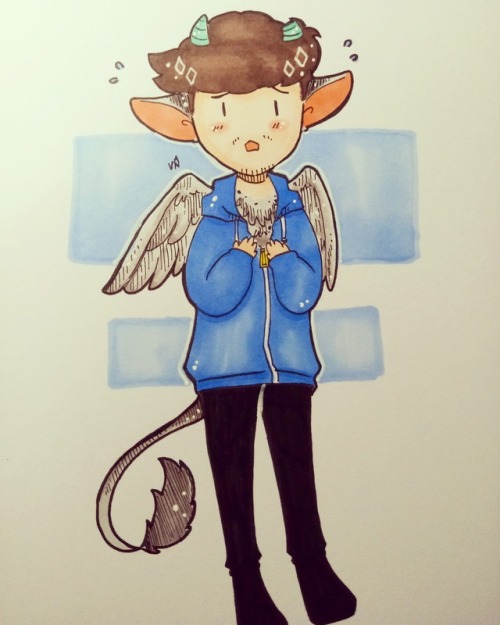van-arts:

A recent art trade I did with @juls080301on instagram. It’s Jack but with Trico’s wings, ears, and tail :D

You made it look so good!💕 