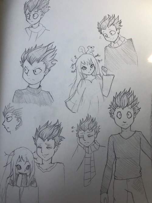 I Doodled Some Pics Of The Guy From Knock Knock, Kinda For Got This Sleepy Cutie Existed.