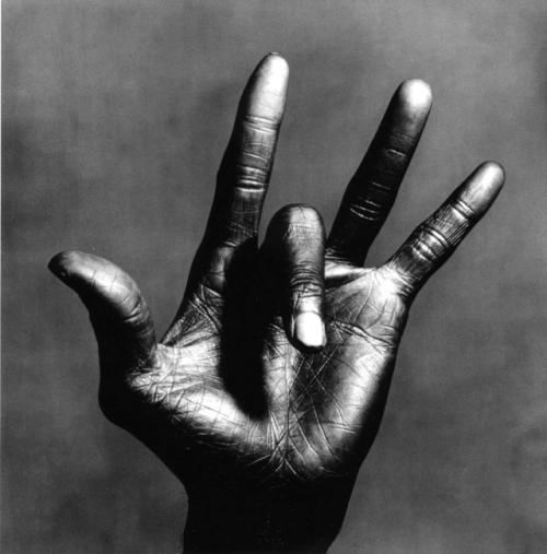 moredarkthanshark - The left hand of Miles Davis, New York, 1986...