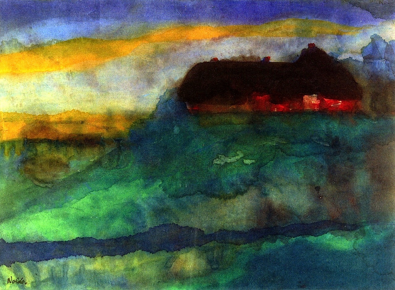 bofransson:  Farmhouse on the Wharf Emile Nolde