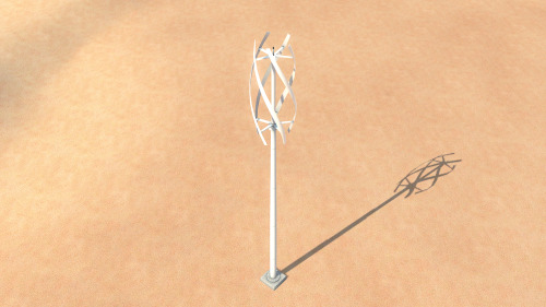 potato-ballad-sims:Animated Wind Turbines Tired of that piddly lil’ windmill from the store, a