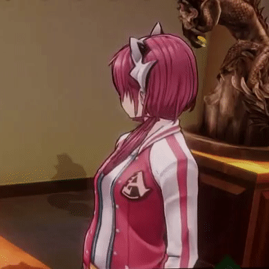 A Set ^_^[ID: A Looping Gif Of The Game AI: The Somnium Files. Iris Sagan, A Pink Haired Girl With A