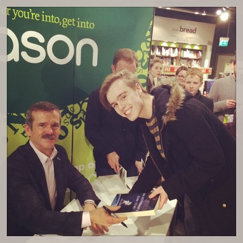 Just met Chris Hadfield, Awesome! #chrishadfield #astronaut #InternationalSpaceStation #ISS #Canada 