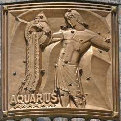 decoarchitecture:  Facade Details, Adler Planetarium, Chicago, Illinoisby Terence Faircloth Signs of the zodiac / sky. From Flickr:   Art deco bronze ornamental zodiac signs on the facade of the Adler Planetarium in Chicago, Illinois.   