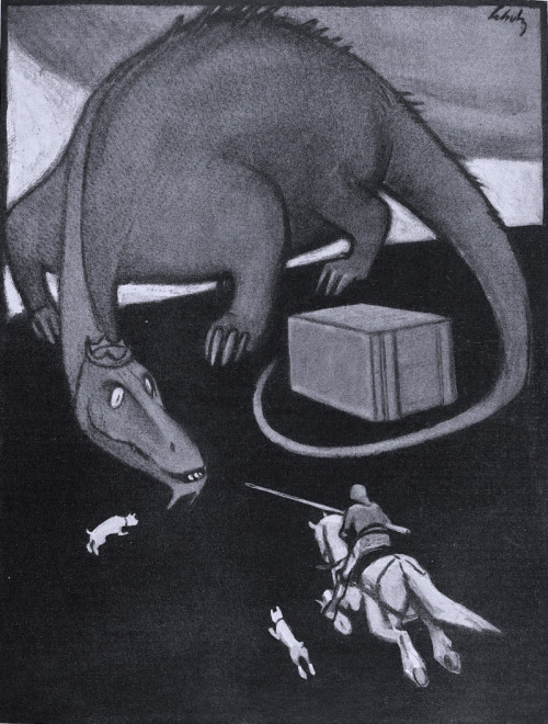 danskjavlarna:From Jugend, 1907.Wilhelm Schulz, Der Hüter des Schatzes