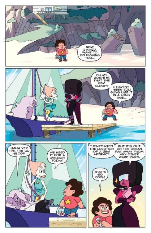Here are some tasty shots + previews of Steven Universe #7written by @gracekraft ! feat. the Gem Slo