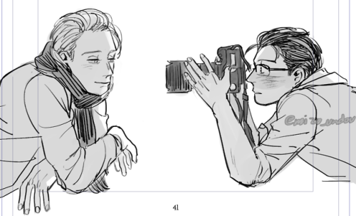 no2ng:Photographer Yuuri and Model Victor AU <3 [twitter]