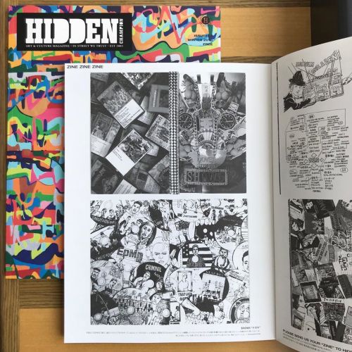 現在製作中の #テガキ #zine#HIDDEN #hiddenchampionご掲載頂きました‼︎ 僕の中でHIDDENさんのアーティスト特集は どこよりも早く、凄いアーティストを紹介してる